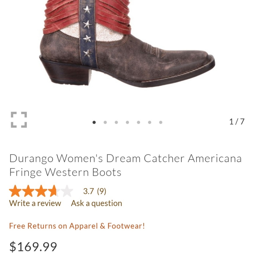 Durango Womens Dream Catcher Boots size 9.5